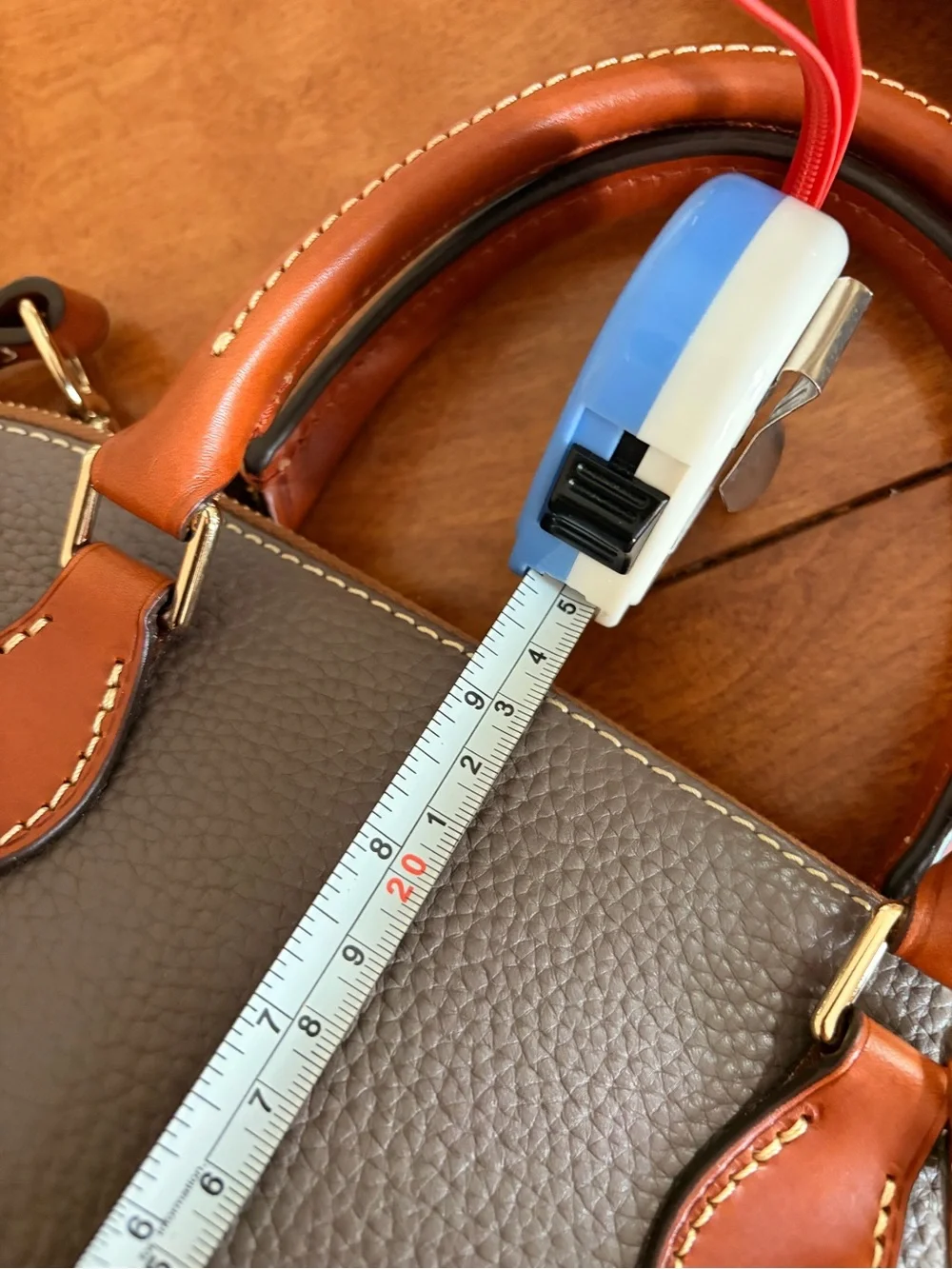 Dooney and Bourke Zip Satchel in Elephant - Perfect Condition!